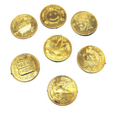 Christian gold coins