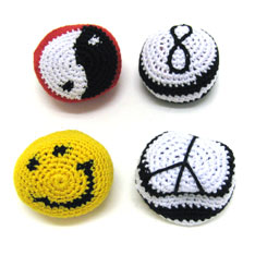 crochet footbags