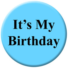 birthday buttons