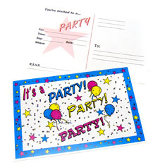 birthday party invite