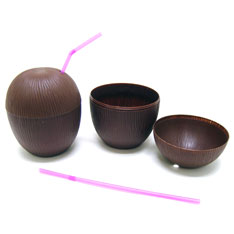 plastic coconut cup