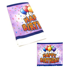 happy birthday balloon tablecover