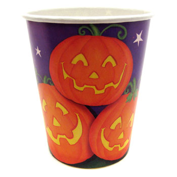 halloween pumpkin cups