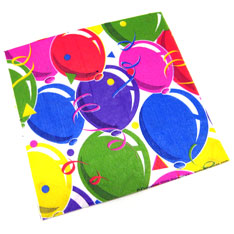 balloon party napkin