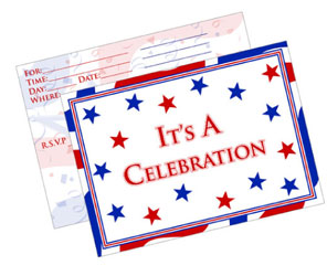 patriotic party invites