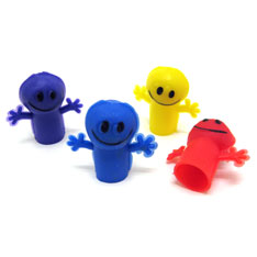 smiley finger puppets