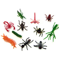 plastic insects