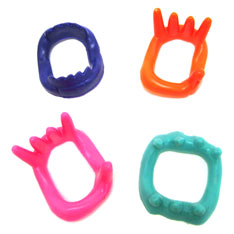 neon rubber teeth