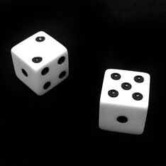 white dice