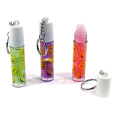 glitter lip gloss keychain
