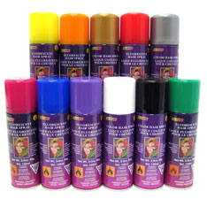 colored hairspray