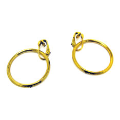 gold hoop pirate earrings