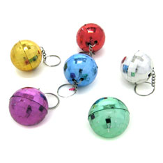 mirror ball keychain