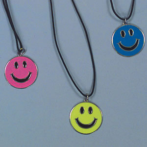 smiley face necklace