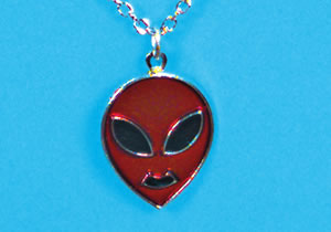 alien head necklace