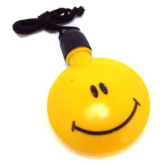 smiley face bubble necklace