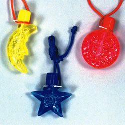 sun moon stars bubble necklace