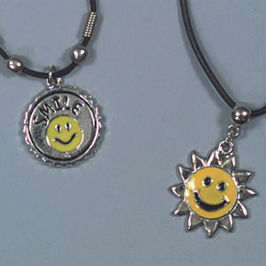 smiley face necklace