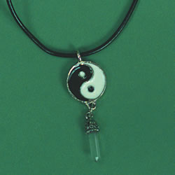 crystal yin yang necklace
