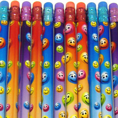 smiley face pencil