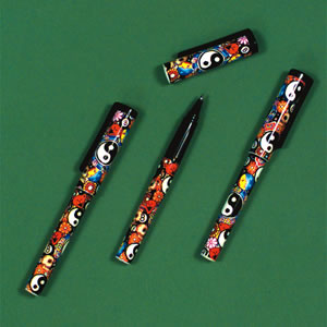 yin yang clip pen