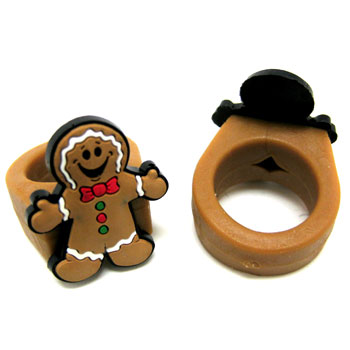 gingerbread man ring