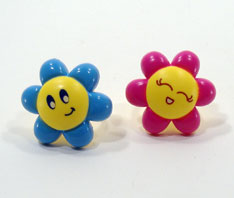 smiley flower ring