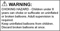 balloon warning